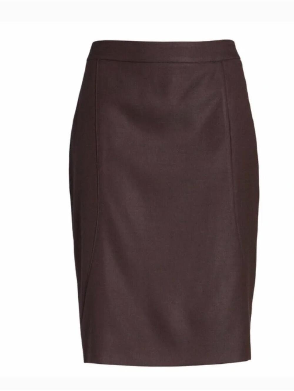 BOSS Hugo Boss Venesa Suit Pencil Skirt Wool Plum 6